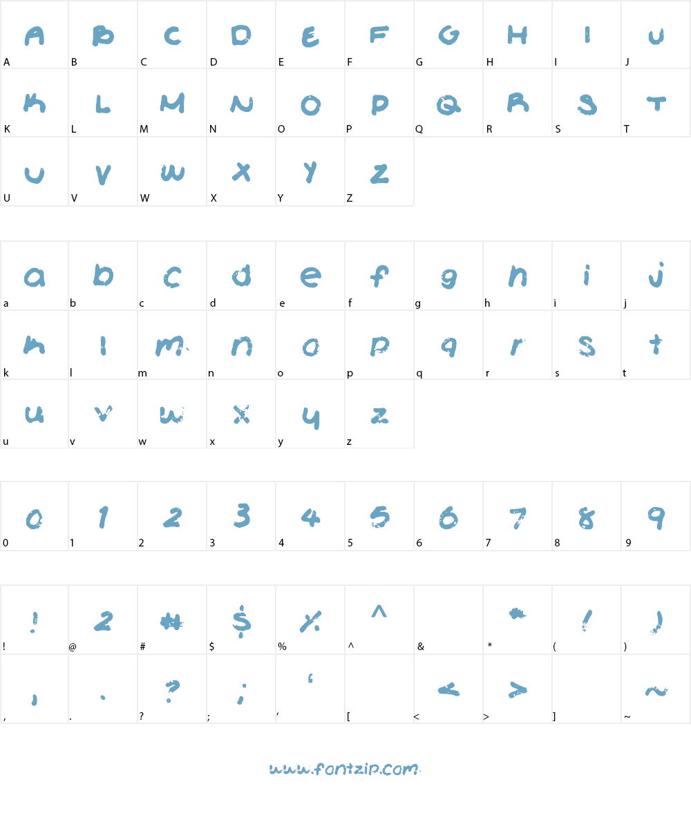TinyWeed Font Character